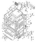 Section Diagram and Parts List for JGBS19GEP3  General Electric Range