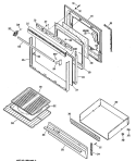 Part Location Diagram of WB55K0015 GE LINER Assembly