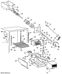 Section Diagram and Parts List for TBHA25RRERAD  General Electric Refrigerator