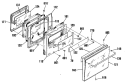 Section Diagram and Parts List for JRP24GP2BG  General Electric Wall Oven