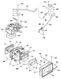 Section Diagram and Parts List for JB578GP1  General Electric Range