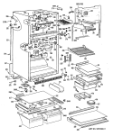 Part Location Diagram of WR38X1295 GE TRIM SHELF