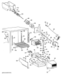Section Diagram and Parts List for TBHW22RRELWH  General Electric Refrigerator
