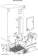 FRESH FOOD SECTION Diagram and Parts List for TFE27FRAAD  General Electric Refrigerator
