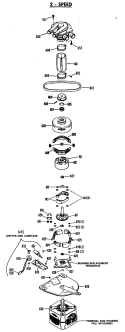 2 - SPEED Diagram and Parts List for WWA9890RBL  General Electric Washer