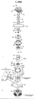 2 - SPEED Diagram and Parts List for WWA8816RBL  General Electric Washer