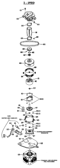 2 - SPEED Diagram and Parts List for WWA8879RBLWW  General Electric Washer