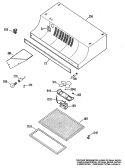 Part Location Diagram of WB07X7173 GE HOOD TRIM