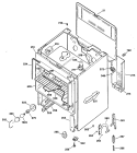 Section Diagram and Parts List for JBS26*R2  General Electric Range