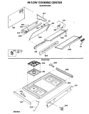 HI / LOW COOKING CENTER Diagram and Parts List for JGHC56GEJD  General Electric Range