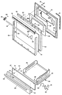 Section Diagram and Parts List for JGBC17GER2  General Electric Range