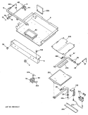 Section Diagram and Parts List for JGBP30AEP3  General Electric Range
