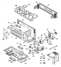 Section Diagram and Parts List for JVM130K01  General Electric Microwave