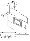 Section Diagram and Parts List for JE1238TWH01  General Electric Microwave