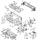 Section Diagram and Parts List for JVM150K04  General Electric Microwave
