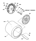 Section Diagram and Parts List for DDE8200RBM  General Electric Dryer