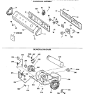 BACKSPLASH ASSEMBLY Diagram and Parts List for DDG9580RCM  General Electric Dryer