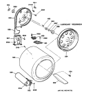 Section Diagram and Parts List for DDG9580RCM  General Electric Dryer