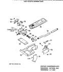 GAS VALVE & BURNER ASM. Diagram and Parts List for DDG9580RCM  General Electric Dryer