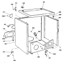 Section Diagram and Parts List for DDG8589RCM  General Electric Dryer