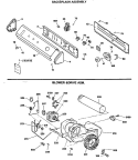 BACKSPLASH ASSEMBLY Diagram and Parts List for DDG8589RCMAA  General Electric Dryer