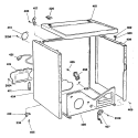 Section Diagram and Parts List for DDG8589RCMAA  General Electric Dryer