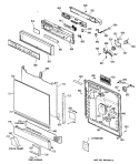 Section Diagram and Parts List for GSD2920S48BA  General Electric Dishwasher