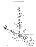 MOTOR - PUMP MECHANISM Diagram and Parts List for GSD1125S48  General Electric Dishwasher