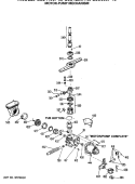 MOTOR - PUMP MECHANISM Diagram and Parts List for GSD1150P48  General Electric Dishwasher