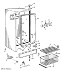Section Diagram and Parts List for CA21DMD  General Electric Freezer