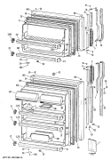 Part Location Diagram of WR71X2140 GE FRONT DOOR SHELF