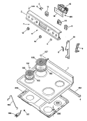 Section Diagram and Parts List for JBS17G*R2  General Electric Range