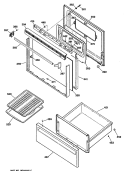 Section Diagram and Parts List for JBS17G*R2  General Electric Range