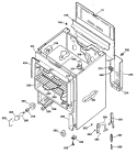 Section Diagram and Parts List for JBS27G*R2  General Electric Range