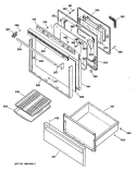 Section Diagram and Parts List for JBP28G*R3  General Electric Range