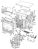 Part Location Diagram of WB48K10016 GE Broil Pan Grid
