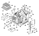 Section Diagram and Parts List for JKP13GP2BG  General Electric Wall Oven
