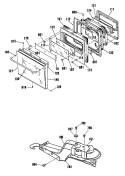 Section Diagram and Parts List for JKP13GP2BG  General Electric Wall Oven