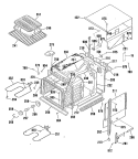 Section Diagram and Parts List for JKS05P2AD  General Electric Wall Oven