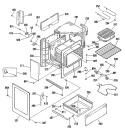 Part Location Diagram of WB63K5161 GE FRONT FRAME