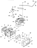 Section Diagram and Parts List for JBP29GM4WH  General Electric Range
