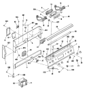 Section Diagram and Parts List for JB570GM5BK  General Electric Range