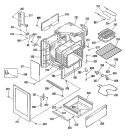 Part Location Diagram of WB63K5109 GE WRAPPER OV CAV Assembly