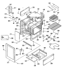 Part Location Diagram of WB56K5060 GE LOWER FRONT PANEL