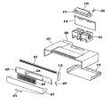 Section Diagram and Parts List for JHP56GN4AD  General Electric Range