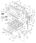 Section Diagram and Parts List for JHP70GN4AD  General Electric Microwave Oven Combo