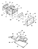 Section Diagram and Parts List for JSP31GP3WH  General Electric Range