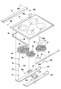 Section Diagram and Parts List for JSP39GS1WG  General Electric Range