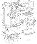 Part Location Diagram of WR38X1773 GE REFLECTOR FRAME VP