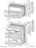 Section Diagram and Parts List for TBH24ZRDRAD  General Electric Refrigerator